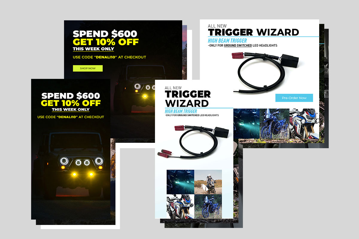 Denali Electronics - Website & Social Design